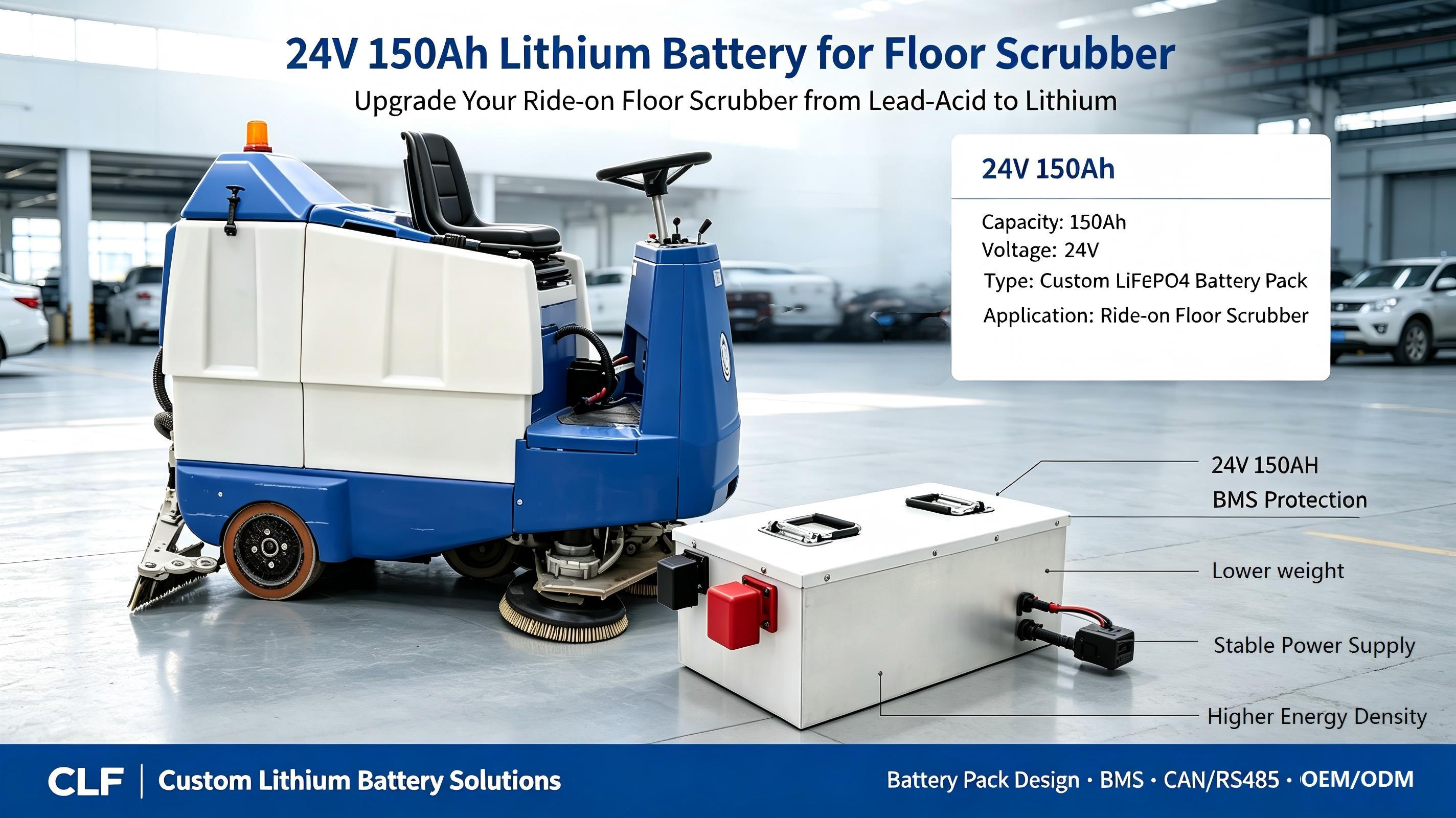 أحدث حالة شركة حول 24V 150Ah Lithium Battery for Industrial Floor Scrubbers