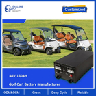 48V 150AH LiFePO4 OEM Lithium Battery Packs with CAN RS485 AGV RGV Golf Cart Robot Motorcycles Scooter 6000cycles