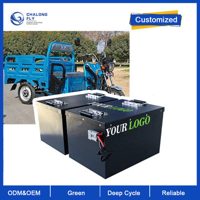Electric Tuktuk Batteries 48V 72V 96V 50Ah 100Ah 150Ah Li Ion Lithium Battery LifePO4 Electric Tricycle Motorcycle Battery Pack