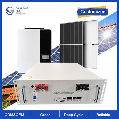 بطارية ليثيوم LiFePo4 دورة عميقة خارج الشبكة OEM ODM 10KW 48V 100AH ​​200AH تخزين الطاقة الشمسية بطارية ليثيوم فوسفات الحديد