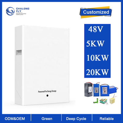 LiFePo4 بطارية ليثيوم OEM ODM 5KW 10KW حزمة بطارية احتياطية للمنزل 48V 100AH ​​200Ah نظام بطارية تخزين الطاقة الشمسية