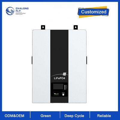 LiFePo4 بطارية ليثيوم 48V 100AH ​​حزمة بطارية احتياطية منزلية 5KW 10KW OEM ODM مثبت على الحائط نظام تخزين الطاقة الشمسية