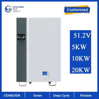 بطارية ليثيوم LiFePo4 OEM ODM 51.2V 100AH ​​200AH تخزين الطاقة الشمسية المنزلية Lifepo4 بطارية ليثيوم مثبتة على الحائط