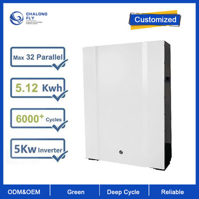بطارية الليثيوم LiFePO4 48V 100AH 200AH بطارية الليثيوم الأيونية المخصصة 5KW 10KW Powerwall لنظام التخزين الشمسي المنزلي
