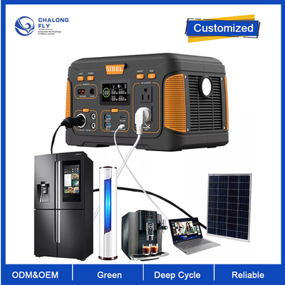 OEM ODM بطارية الليثيوم LiFePO4 محطة الطاقة الشمسية المحمولة USB نوع C DC AC OUTPUT حزم بطاريات الليثيوم