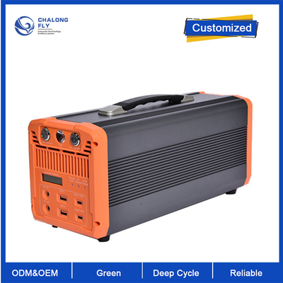 OEM ODM بطارية الليثيوم LiFePO4 بطارية 700W-UPS خارجية مخيم بنك الطاقة محطة الطاقة شحن سريع بطارية الليثيوم حزم