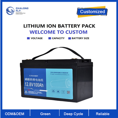 OEM ODM LiFePO4 بطارية الليثيوم محرك التجول بطارية الدراجة الكهربائية 12V100Ah بطارية بطارية الليثيوم المخصصة