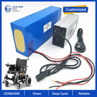 LiFePO4 بطارية ليثيوم قابلة للشحن OEM ODM 24V 36V 48V 60V 50AH 100AH ​​التنقل سكوتر كهربائي حزم بطارية الليثيوم