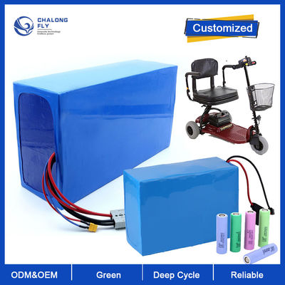 بطارية الليثيوم لـ LiFePO4 OEM ODM 24V 36V 60V 72V 30AH 60AH 80AH 120AH بطارية ليثيوم أيون Pack للسكوتر الكهربائي / كرسي متحرك الكهربائي