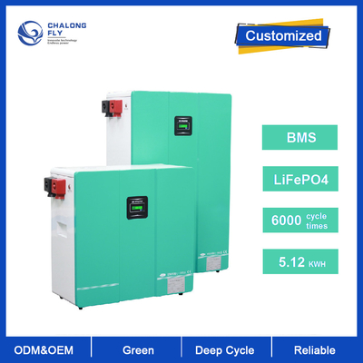 حزمة بطارية ليثيوم أيون مخصصة LifePo4 24V 48V 200Ah بطارية Powerwall لنظام تخزين الطاقة الشمسية المنزلية