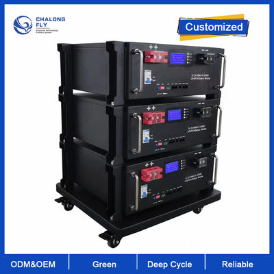 LiFePO4 بطارية ليثيوم أيون الكل في 1 رف التوصيل والتشغيل 10KW 15KW 20KW 48V