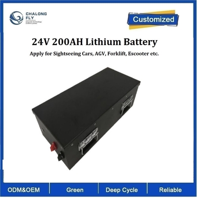 CLF OEM القوة الليثيوم الحديد LiFePO4 200Ah 24V بطارية الليثيوم حزم للسيارات لمشاهدة المعالم السياحية