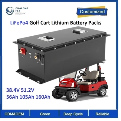 CLF OEM ODM قابلة لإعادة الشحن LiFePo4 عربة الغولف بطارية الليثيوم 38.4V 56Ah 105Ah 160Ah شاحنة شاحنة حافلة 6000دراجة