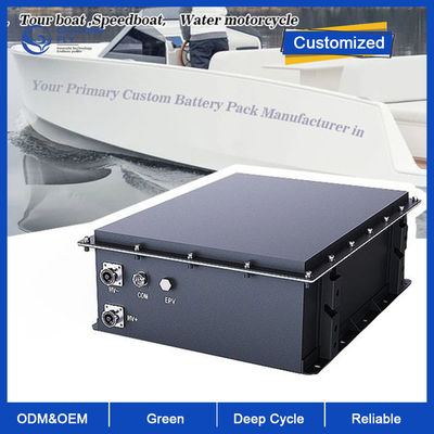 بطارية الليثيوم LiFePO4 96V 105Ah بطارية ليثيوم أيون بحرية للسيارات الخارجية ، المحركات الداخلية ، القوارب الكهربائية ، العربات ، اليخوت