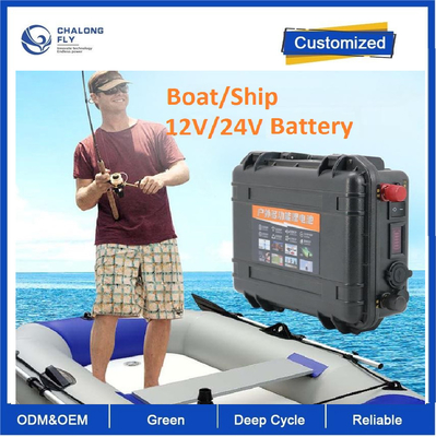 CLF 12V100AH OEM ODM بطارية الليثيوم محرك كهربائي كاياك قارب هجوم 24 فولت 200 أمبير بطارية الدفع البحري