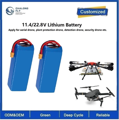 22000mAh LiFePO4 NCM 22.8V 33V 43.2V 6S 12s بطارية ليثيوم أيون للطائرة بدون طيار الكشف الجوي