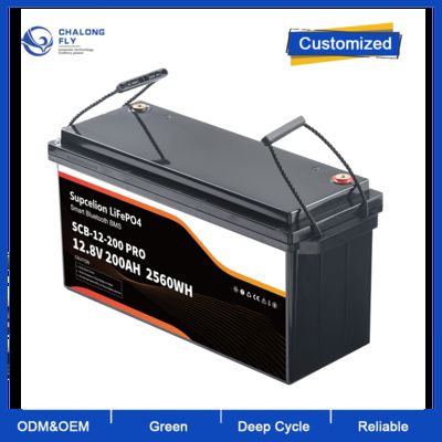 حزمة بطارية ليثيوم أيون 12 فولت 200 أمبير في الساعة بديل حمض الرصاص بالجملة OEM من حمض الرصاص إلى بطارية Lifepo4 مخزون الاتحاد الأوروبي