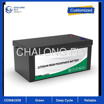 بطارية Weran عالية السعة 12 فولت 400 أمبير في الساعة LiFePO4 لتخزين الطاقة الشمسية، حزمة ليثيوم أيون RV Marine مع شهادة UN38.3