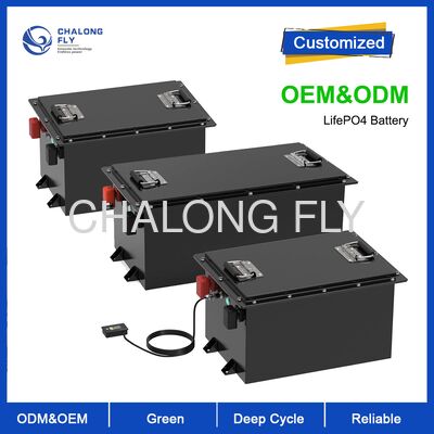 بطارية عربة الغولف LiFePO4 ذات سعة عالية 48V 100Ah مع 4000 دورة وخلايا من الدرجة A