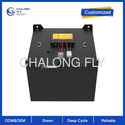 بطارية الليثيوم 24 فولت 80Ah للشاحنات الشوكية ، مادة LiFePO4 ، خالية من الصيانة ، أمان عالية وعمر دورة طويلة للشاحنات الشوكية الصناعية