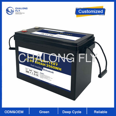 بطارية 12V 300Ah LiFePO4 RV مع 6000+ دورة 90% تفريغ عميق و BMS مدمجة للطاقة الشمسية خارج الشبكة