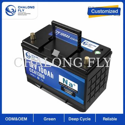 بطارية 12 فولت 70Ah-100Ah الصوديوم-أيون RV Starter مع ارتفاع معدل التشغيل وحتى 1300CCA للرياضات القوية